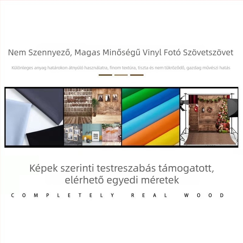 Valentin-napi fotóháttér téglafal mintával és szívvel, vinyl anyag, 0,15 kg, Fanghui