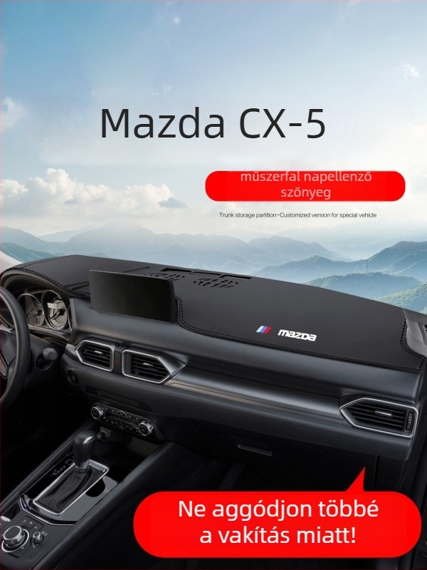 Bőr műszerfalmat Mazda CX-5-höz napvédelmi funkcióval
