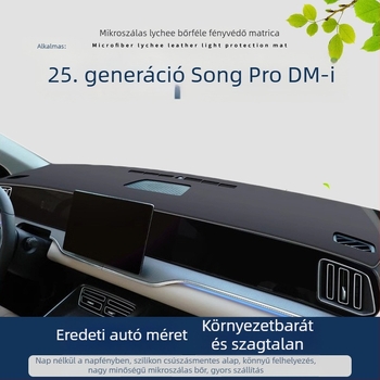 Mikroszálas bőr műszerfal matrac, logó mintával