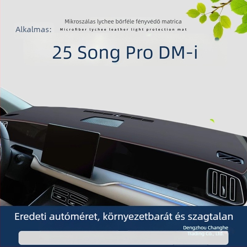Mikroszálas bőr műszerfal matrac, logó mintával