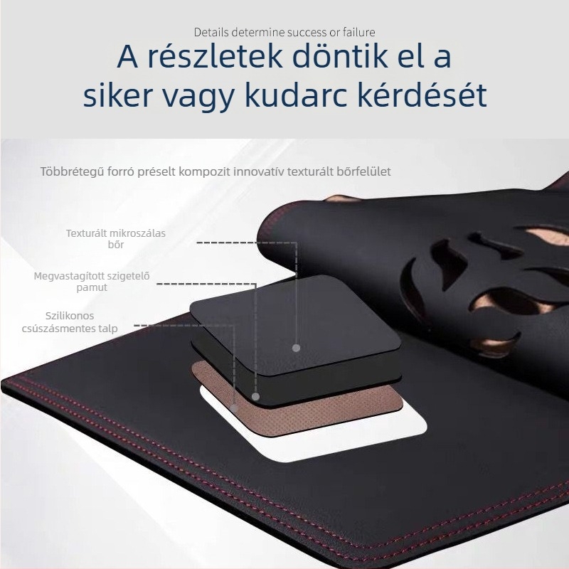 Mikroszálas bőr műszerfal matrac, logó mintával