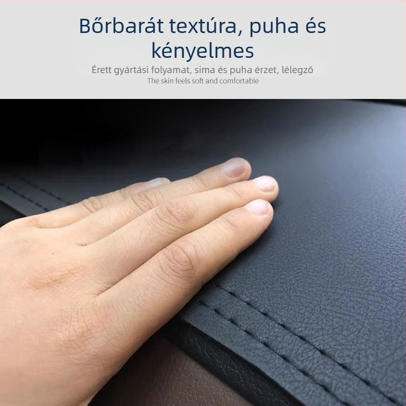 Mikroszálas bőr műszerfal matrac, logó mintával