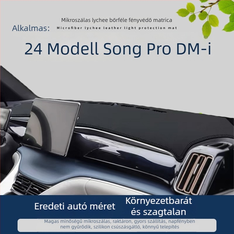 Mikroszálas bőr műszerfal matrac, logó mintával