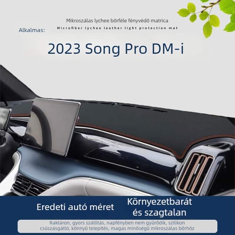 Mikroszálas bőr műszerfal matrac, logó mintával