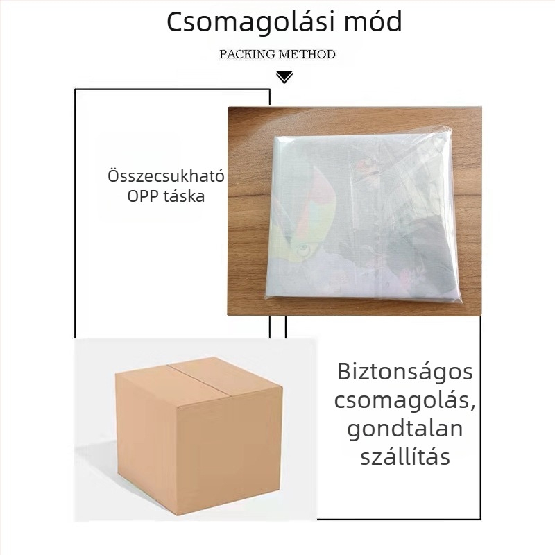 Háttérvászon születésnapi dekorációhoz – külföldi táj téma, karikatúra motívum, vinil anyag, fotózáshoz