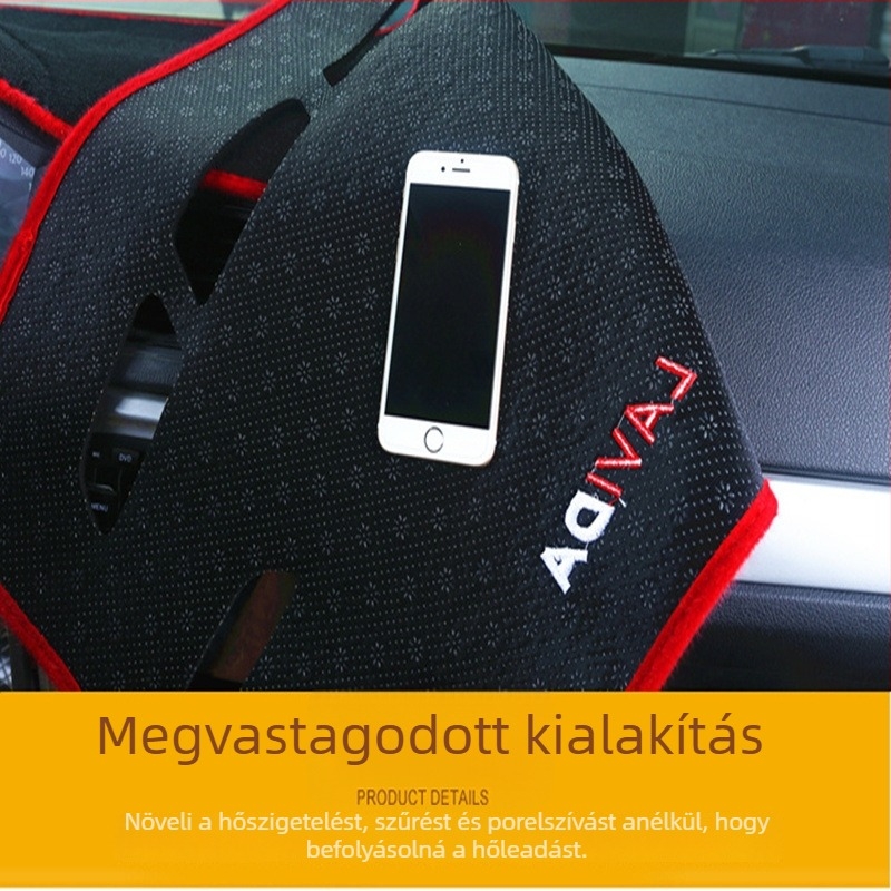 Nissan Sylphy középső konzolhoz – poliészter, egyszínű mintázat, napvédelmi funkció és csúszásmentes felület