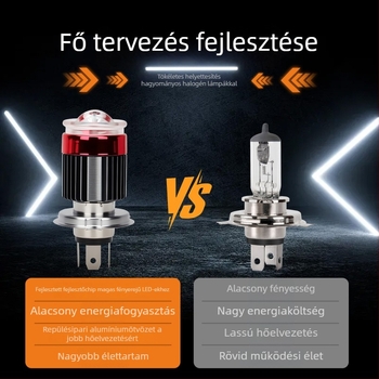 Motorkerékpár LED spot, repülőgép-alumínium ház, 12V, LED fényforrás, koncentráló lencse, IP64 védettség