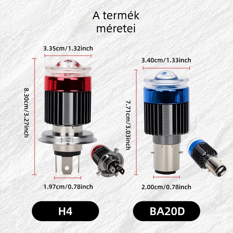 Motorkerékpár LED spot, repülőgép-alumínium ház, 12V, LED fényforrás, koncentráló lencse, IP64 védettség