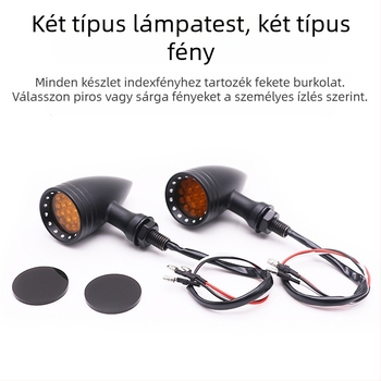 LED motorkerékpár indexlámpa, alumínium ház, HP-Z006, 10W, 12V