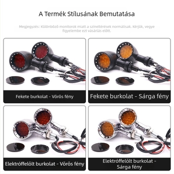 LED motorkerékpár indexlámpa, alumínium ház, HP-Z006, 10W, 12V