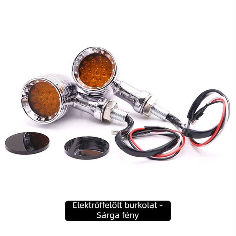 LED motorkerékpár indexlámpa, alumínium ház, HP-Z006, 10W, 12V
