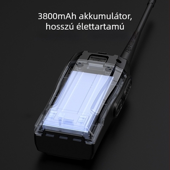 Baofeng BF-1909 hordozható rádió, 400-470 MHz, kimenő teljesítmény 10 W, 16 csatorna, 5-10 km hatótávolság, 2800 mAh Li-ion