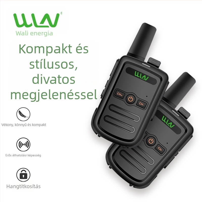 Kétirányú rádió – teljes készülék, 400–480 MHz, 5 W, 16 csatorna, akár 3 km hatótáv, 2800 mAh akkumulátor