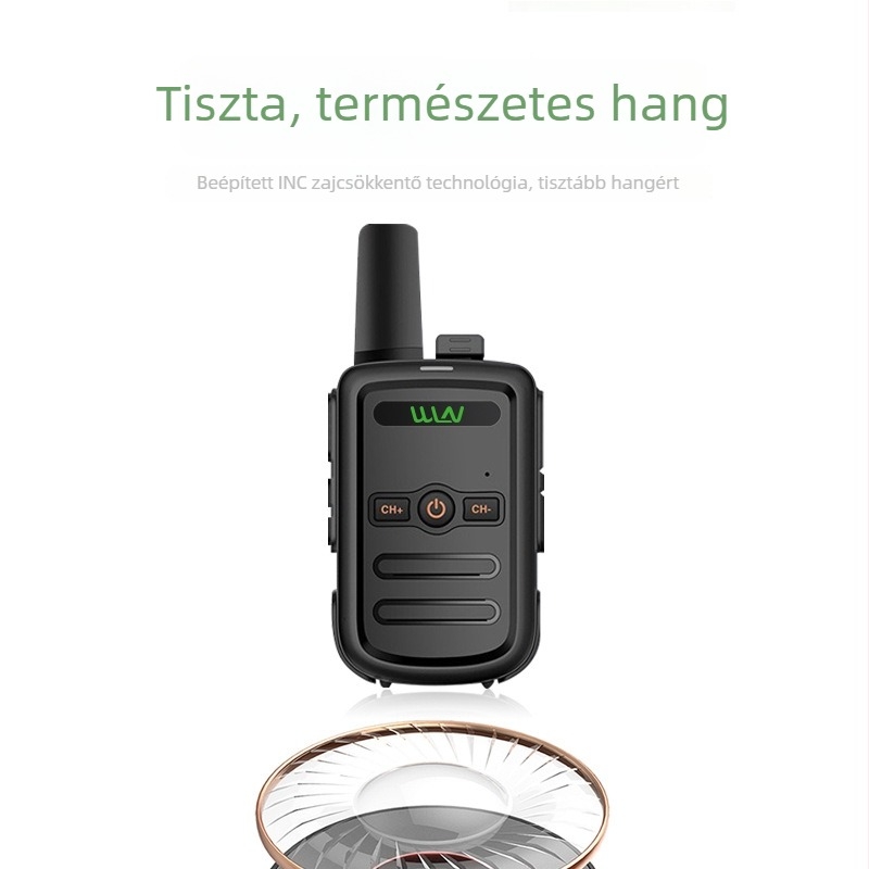 Kétirányú rádió – teljes készülék, 400–480 MHz, 5 W, 16 csatorna, akár 3 km hatótáv, 2800 mAh akkumulátor