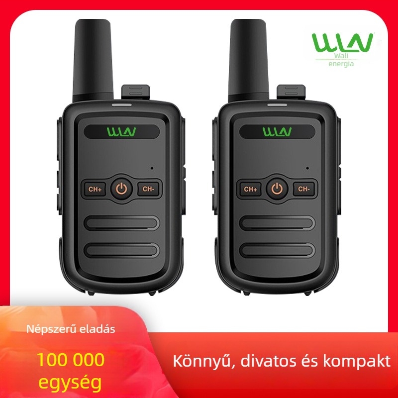 Kétirányú rádió – teljes készülék, 400–480 MHz, 5 W, 16 csatorna, akár 3 km hatótáv, 2800 mAh akkumulátor