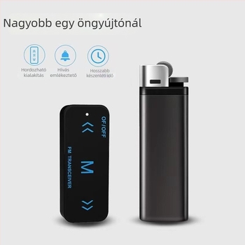 Zerui lavalier intercom, 16 csatorna, 1,5W, hatótávolság 1,5–3 km