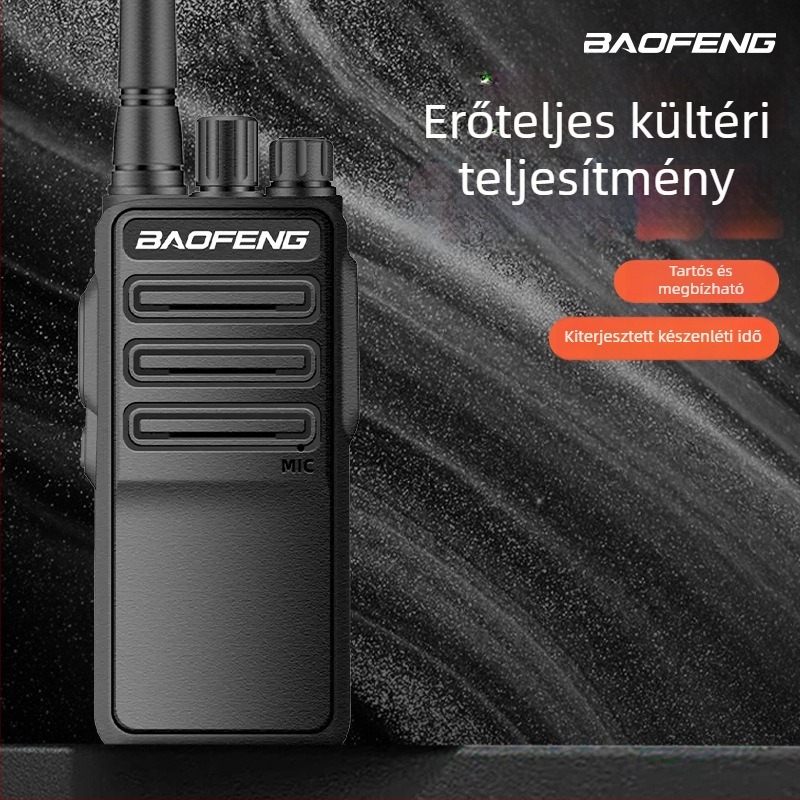 Baofeng BF1904 polgári kézibeszélő hosszú hatótávolsággal, 400-470MHz, 10W, 16 csatorna, 2500mAh akkumulátor, 10-50km hatótávolság