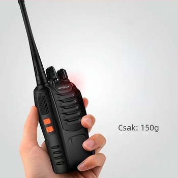MT-888S polgári felhasználású kézi rádió, kültéri nagy teljesítmény, kompakt, 50 csatornás