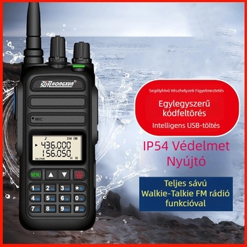 Walkie-Talkie, többfunkciós, Li-ion akkumulátor 6800 mAh