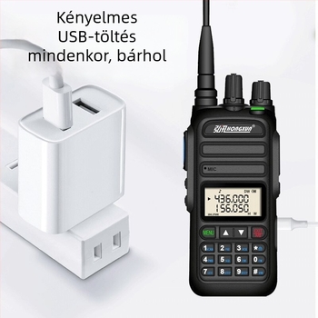 Walkie-Talkie, többfunkciós, Li-ion akkumulátor 6800 mAh
