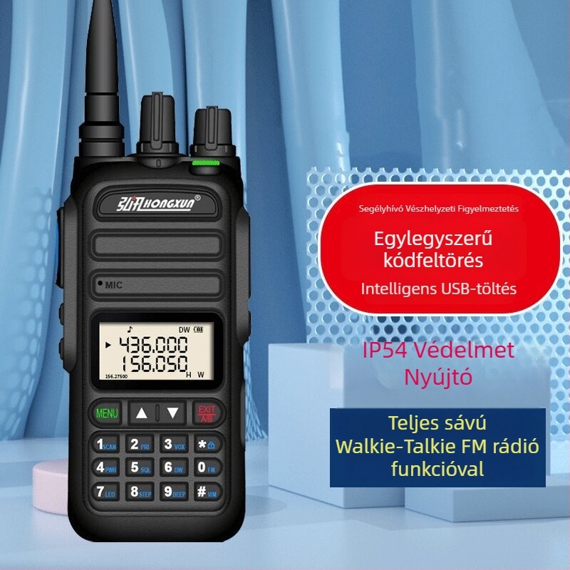Walkie-Talkie, többfunkciós, Li-ion akkumulátor 6800 mAh