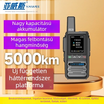 Teljes kézi kétutas rádió • 50 csatorna • hatótáv >50 km • elméleti kapcsolati távolság >50 km • akkumulátor kapacitás 13000 mAh
