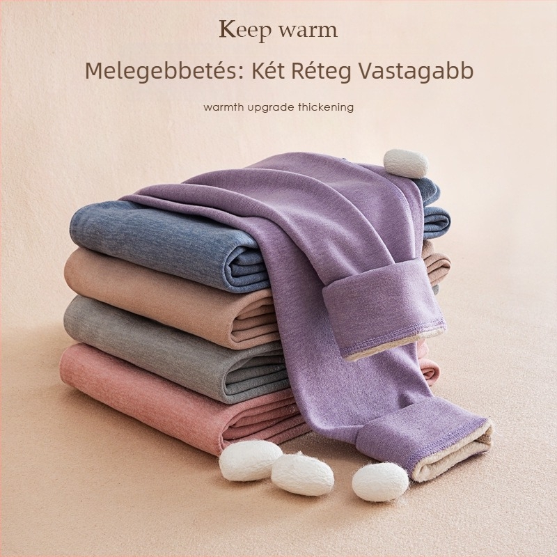 Gyermekek vastagított termo nadrág – uniszex, belső fleece bélés, gyapjú keverék, középmagas derékvonal, ősz-téli szezon, 3–8 éves