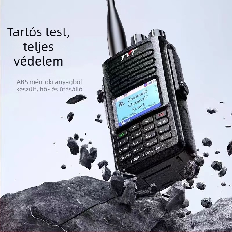 TYT hordozható rádió MD358, robbanásbiztos, 99 csatorna, 4G