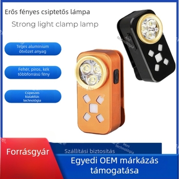 Mini kézi LED lámpa USB töltéssel, 6W, legfeljebb 500 lm, 500 mAh, IP45, alumínium ötvözet burkolat