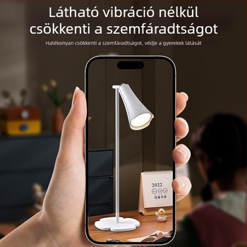 Szemvédő LED asztali lámpa 3-in-1 mágneses klip, újratölthető, érintéses kapcsolóval, 5W, CRI≥95