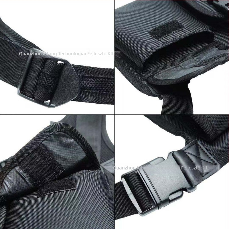 Walkie-Talkie mellényzsebes taktikai tok, nylon EV bőrrel, akkumulátor nélkül, frekvenciasáv 1,5–3 km, elméleti hatótávolság 10–50 km