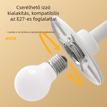 Többcélú asztali lámpa beépített konnektorral és égővel, szemvédő tanulólámpa, éjszakai lámpa távirányítóval