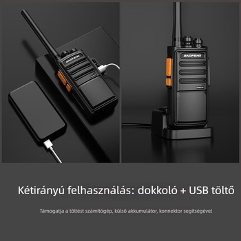 Baofeng BF-888S Plus hordozható interkom – analóg, 16 csatorna, 403–470 MHz, 5W, 3–5 km hatótávolság, 3800 mAh Li-ion akkumulátor