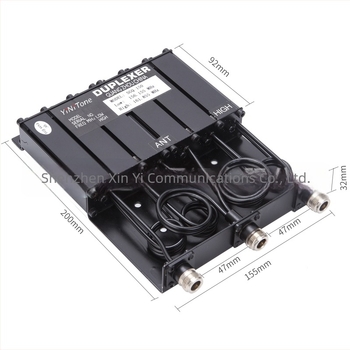 YiNiTone SGQ-150, 25W hordozható duplexer DIY rádióhoz, VHF sáv, állítható frekvencia, hatótávolság legfeljebb 1,5 km