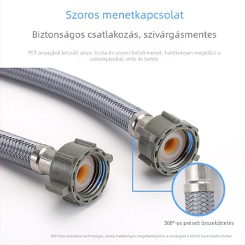 PET szövött tömlő menetes csatlakozással, anyag PET, nominális nyomás 1, márka Hongying