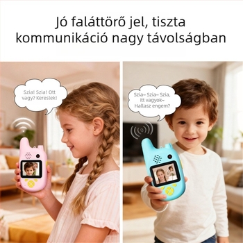 Gyerekeknek szóló videó intercom LCD-kijelzővel, akár 1,5 km hatótáv, 2G hálózat, 1000 mAh Li-ion akkumulátor