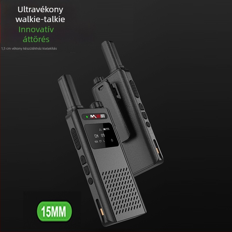 C170L ultra vékony és könnyű hordozható walkie-talkie, kompakt mini eszköz szülő-gyermek szabadtéri tevékenységekhez, hatótávolság 1,5–3 km