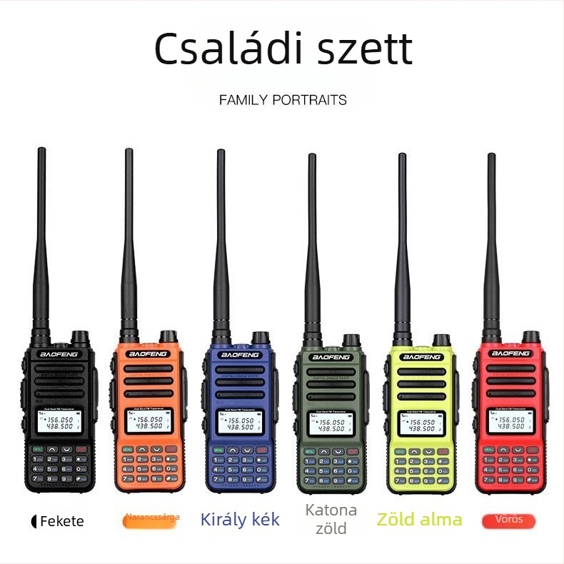 BF-UV8R walkie-talkie Type-C töltés, autóba szerelt kültéri UV-13Pro, 136–174/400–520 MHz, 8 W, 999 csatorna, 8000 mAh Li-ion akkumulátor, kijelzővel