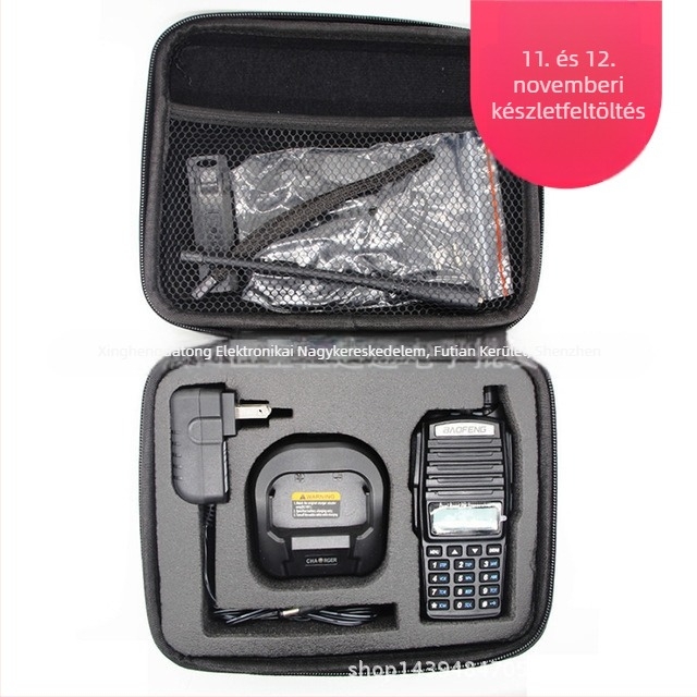 UV-82 rádiótáska UV82/UV82HX-hez, esés elleni védelemmel, akkumulátor nélkül, kompatibil UV-82