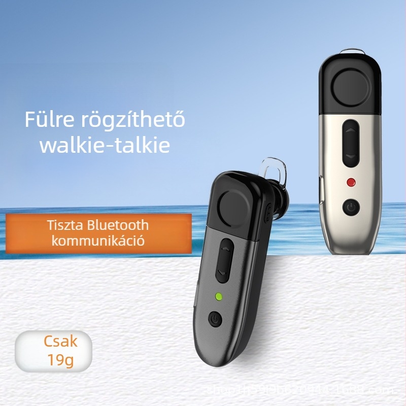 Fülhallgatós hordozható walkie-talkie, 16 csatorna, >50 km hatótáv, 5G/4G/3G/2G hálózat, Li-ion akkumulátor 560 mAh