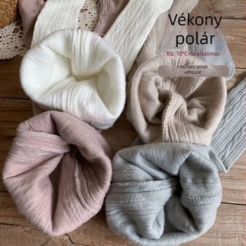 Gyermekeknek készült leggings ősz-tél, vékony bolyhos belsővel, koreai stílusú lányoknak