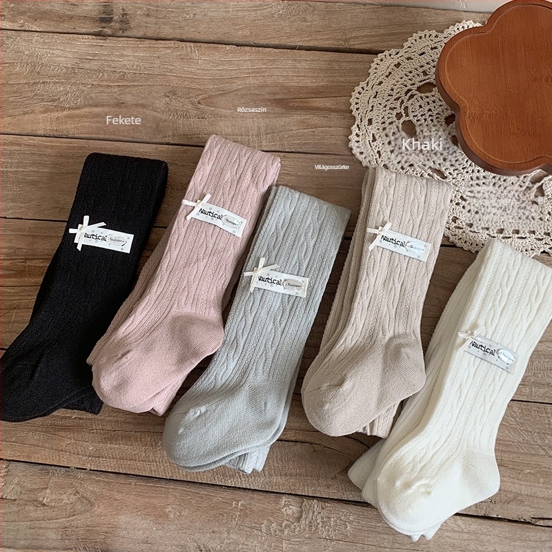 Gyermekeknek készült leggings ősz-tél, vékony bolyhos belsővel, koreai stílusú lányoknak