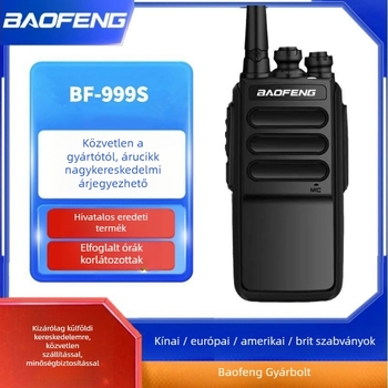 Baofeng BF-999S Mini analóg kétirányú rádió, 400-470 MHz, 5W, 16 csatorna, 1500 mAh Li-ion akkumulátor, szállodákhoz, étteremhez és építkezésekhez