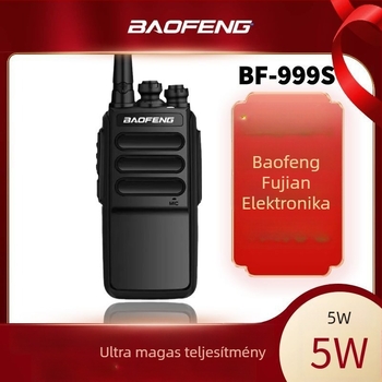 Baofeng BF-999S Mini analóg kétirányú rádió, 400-470 MHz, 5W, 16 csatorna, 1500 mAh Li-ion akkumulátor, szállodákhoz, étteremhez és építkezésekhez
