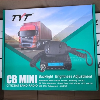 TYT CB-MINI HAM Mini CB rádió amatőröknek AM/FM 27MHz, 40 csatorna, 4W RF kimenet, kijelző