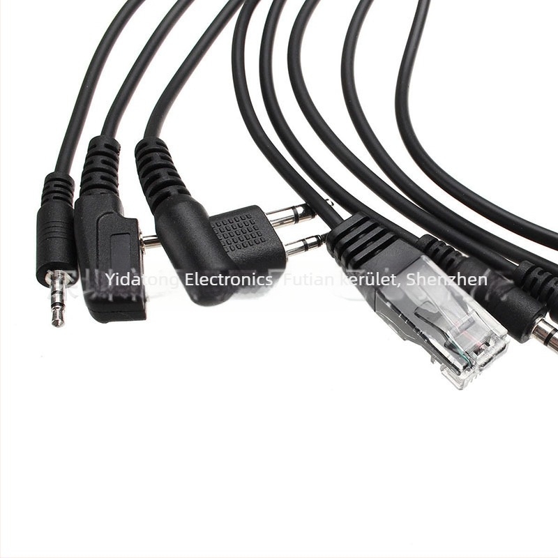 8–in–1 USB frekvencia-programozó kábel interkomokhoz — elem nélkül; frekvenciatartomány 1,5–3 km; kompatibil minden interkom modelllel