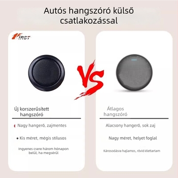 Autórádióhoz külső mini hangszóró, ragasztóval történő rögzítés, anti-interferencia, akkumulátor nélkül, univerzális kompatibilitás