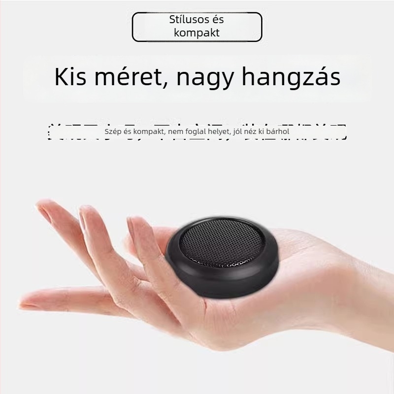 Autórádióhoz külső mini hangszóró, ragasztóval történő rögzítés, anti-interferencia, akkumulátor nélkül, univerzális kompatibilitás