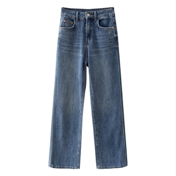 Nadrág - magas derekú, egyenes szabás, Chenille-Spandex keverék, fő anyag tartalom <30%, 2025 tavasz