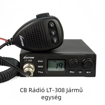 LT-308 Tengerész CB Rádió, Járműre Szerelve, 27–39 MHz, 5–10 km Hatótávolság, Lítium Akkumulátor, Porálló